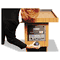 AmpliVox Executive Adjustable Sound Column Lectern, 21w x 15d x 46-1/2h, Medium Oak APLS505AMO