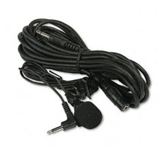 AmpliVox Handsfree Professional Cardioid Lapel Microphone, 40 Cord, 12' Extension Cable APLS2030