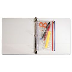 Angler's Zip-All Ring Binder Pocket, 6 x 9 1/2, Clear AVTANG51