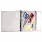 Angler's Zip-All Ring Binder Pocket, 8 1/2 x 11, Clear AVTANG52