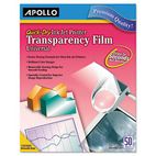 Apollo Inkjet Printer Transparency Film, Clear, 50/Box APOCG7031S