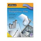 Apollo Laser Copier Transparency Film, Removable Sensing Stripe, Ltr, Clear, 100/Box APOPP201C