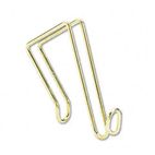 Artistic Products Coat Clip, Single-Sided Hook, 2 3/4 x 4 3/4, Polished Brass AOP1309