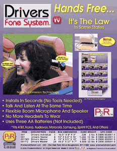 As seen on TV Drivers Fone System