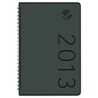 AT-A-GLANCE Contemporary Wirebound Weekly/Monthly Planner, 4-7/8 x 8, Black, 2013 AAG70100X05
