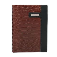 AT-A-GLANCE Designer Weekly Appointment Book, 8-1/4 x 10-7/8, Brown Crocodile, 2012 AAG78950190