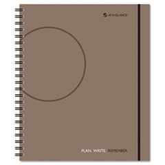 AT-A-GLANCE Planning Notebook with Circle the Date, Gray, 6" x 9" AAG80621930