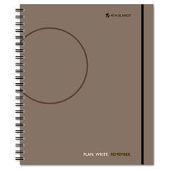 AT-A-GLANCE Planning Notebook With Circle the Date, Gray, 9 1/4" x 11" AAG80620530