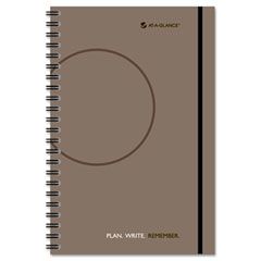 AT-A-GLANCE Planning Notebook With Reference Calendar, Gray, 6" x 9" AAG80621030