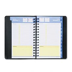 AT-A-GLANCE QuickNotes Recycled Daily/Monthly Appointment Book, Black, 4 7/8" x 8", 2012 AAG760405