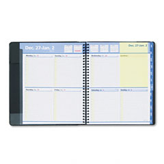 AT-A-GLANCE QuickNotes Recycled Weekly/Monthly Appointment Book, 8 x 9-7/8, Black, 2012 AAG760505
