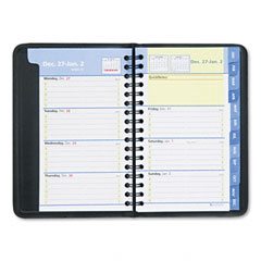 AT-A-GLANCE QuickNotes Recycled Weekly/Monthly Appointment Book, Black, 3 3/4" x 6", 2012 AAG760305