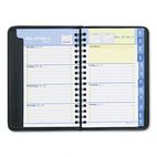 AT-A-GLANCE QuickNotes Recycled Weekly/Monthly Appointment Book, Black, 3 3/4" x 6", 2012 AAG760305
