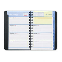 AT-A-GLANCE QuickNotes Recycled Weekly/Monthly Appointment Book, Black, 4 7/8" x 8", 2012 AAG760205