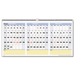 AT-A-GLANCE QuickNotes Three-Month Horizontal Wall Calendar, 23 1/2" x 12", 2011-2013 AAGPM1528