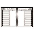 AT-A-GLANCE Recycled 24-Hour Daily Appointment Book, Black, 6 7/8" x 8 3/4", 2012 AAG7082405