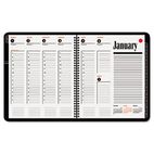 AT-A-GLANCE Recycled 800 Range Weekly/Monthly Appointment Book, 8-1/2 x 11, Black, 2012 AAG7086405