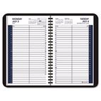 AT-A-GLANCE Recycled Daily Appointment Book, Black, 4 7/8" x 8", 2011-2012 AAG7080705