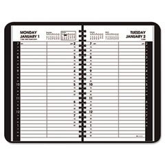 AT-A-GLANCE Recycled Daily Appointment Book, Black, 4 7/8" x 8", 2012 AAG7080005