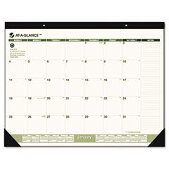 AT-A-GLANCE Recycled Desk Pad, 22" x 17", 2012 AAGSK32G00