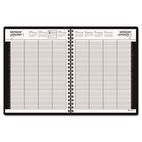 AT-A-GLANCE Recycled Eight-Person Group Daily Appointment Book, Black, 8 1/2" x 11", 2012 AAG7021272