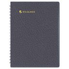 AT-A-GLANCE Recycled Eight-Person Group Daily Appointment Book, Black, 8 1/2" x 11", 2013 AAG7021273