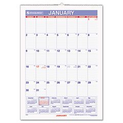 AT-A-GLANCE Recycled Erasable Monthly Wall Calendar, 12" x 17", 2012 AAGPMLM0228