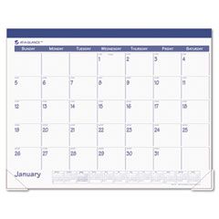 AT-A-GLANCE Recycled Fashion Desk Pad, Blue, 22" x 17", 2012 AAGSK2517