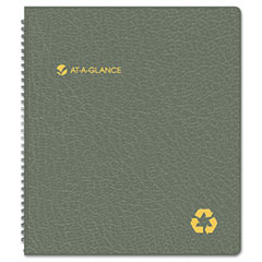 AT-A-GLANCE Recycled Monthly Planner, Black, 9" x 11", 2012-2013 AAG70260G05