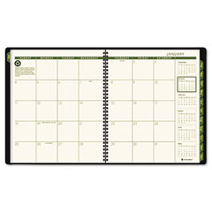 AT-A-GLANCE Recycled Monthly Planner, Green, 9" x 11", 2012-2013 AAG70260G60