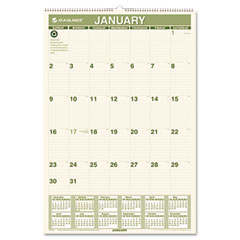 AT-A-GLANCE Recycled Monthly Wall Calendar, 15 1/2" x 22 3/4", 2012 AAGPM3G28