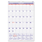 AT-A-GLANCE Recycled Monthly Wall Calendar, Blue and Red, 20" x 30", 2012 AAGPM428