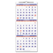 AT-A-GLANCE Recycled Three-Month Reference Wall Calendar, 12" x 27", 2011-2013 AAGPM1128