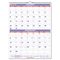 AT-A-GLANCE Recycled Two-Month Wall Calendar, Blue and Red, 22" x 29", 2012 AAGPM928