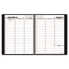 AT-A-GLANCE Recycled Weekly Appointment Book, Black, 8 1/4" x 10 7/8", 2012 AAG7095005