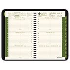 AT-A-GLANCE Recycled Weekly/Monthly Appointment Book, Black, 4 7/8" x 8", 2012 AAG70100G05