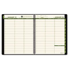AT-A-GLANCE Recycled Weekly/Monthly Appointment Book, Black, 8 1/4" x 10 7/8", 2012 AAG70950G05