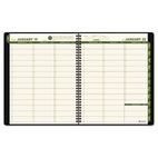 AT-A-GLANCE Recycled Weekly/Monthly Appointment Book, Green, 8 1/4" x 10 7/8", 2012 AAG70950G60