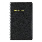 AT-A-GLANCE Recycled Weekly Planner, Black, 2 1/2" x 4 1/2", 2012 AAG7003505
