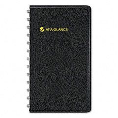 AT-A-GLANCE Recycled Weekly Planner, Black, 2 1/2" x 4 1/2", 2012 AAG7003505