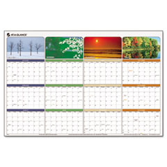 AT-A-GLANCE Seasons In Bloom Erasable Planner, Jan.-Dec., Wall, 36" x 24", 2012 AAGPA133