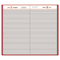 AT-A-GLANCE Standard Diary Recycled Daily Diary, 8 3/16 x 13 7/16, Red AAGSD38172