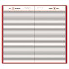 AT-A-GLANCE Standard Diary Recycled Daily Diary, 8 3/16 x 13 7/16, Red AAGSD38172