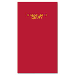 AT-A-GLANCE Standard Diary Recycled Daily Diary, 8 3/16 x 13 7/16, Red AAGSD38173