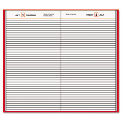 AT-A-GLANCE Standard Diary Recycled Daily Diary, Red, 7 11/16" x 12 1/8" AAGSD37613