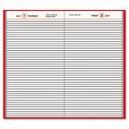 AT-A-GLANCE Standard Diary Recycled Daily Diary, Red, 7 11/16" x 12 1/8" AAGSD37613