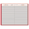 AT-A-GLANCE Standard Diary Recycled Daily Diary, Red, 7" x 9" AAGSD37413