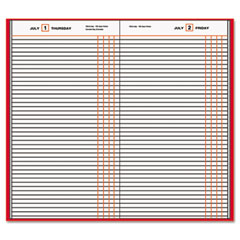 AT-A-GLANCE Standard Diary Recycled Daily Journal, Red, 7 11/16" x 12 1/8" AAGSD37713