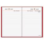 AT-A-GLANCE Standard Diary Recycled Daily Reminder, Red, 5" x 7 1/2" AAGSD38713