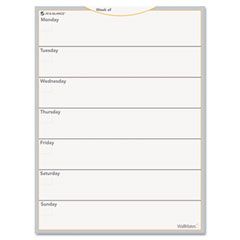 AT-A-GLANCE WallMates Self-Adhesive Dry-Erase Weekly Planning Surface, White, 18" x 24" AAGAW503028